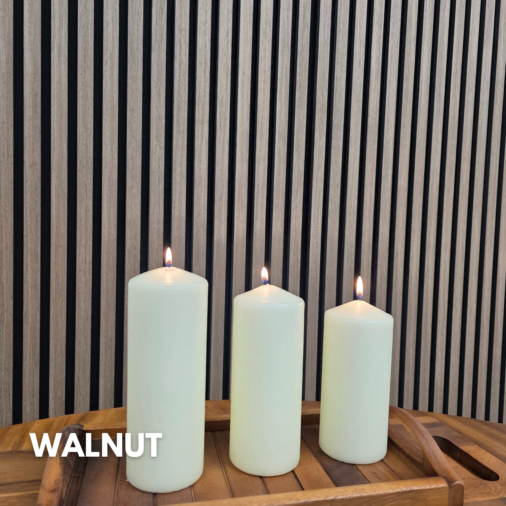 Pannello murale a doghe acustiche premium (vari colori)
